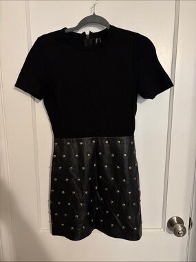 Marciano Black Studded Mini Dress